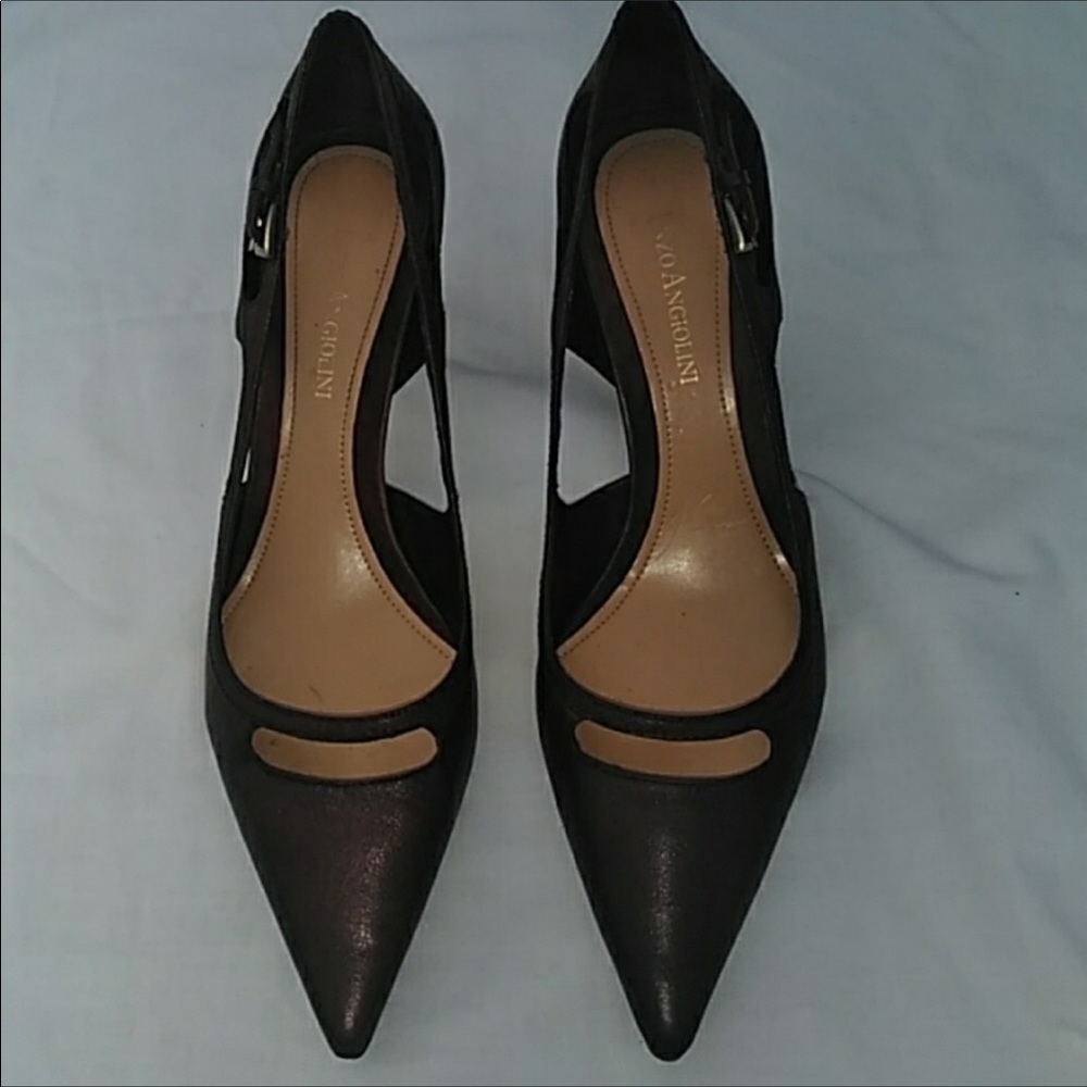 Sale! Enzo Angiolini Brown Leather Heel 8M